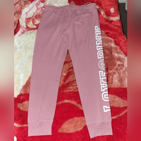 Vs pink skinny joggers, size large. - Picture 3 of 15
